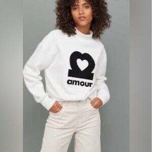 H&M AMOUR SWEATSHIRT. Size Large.